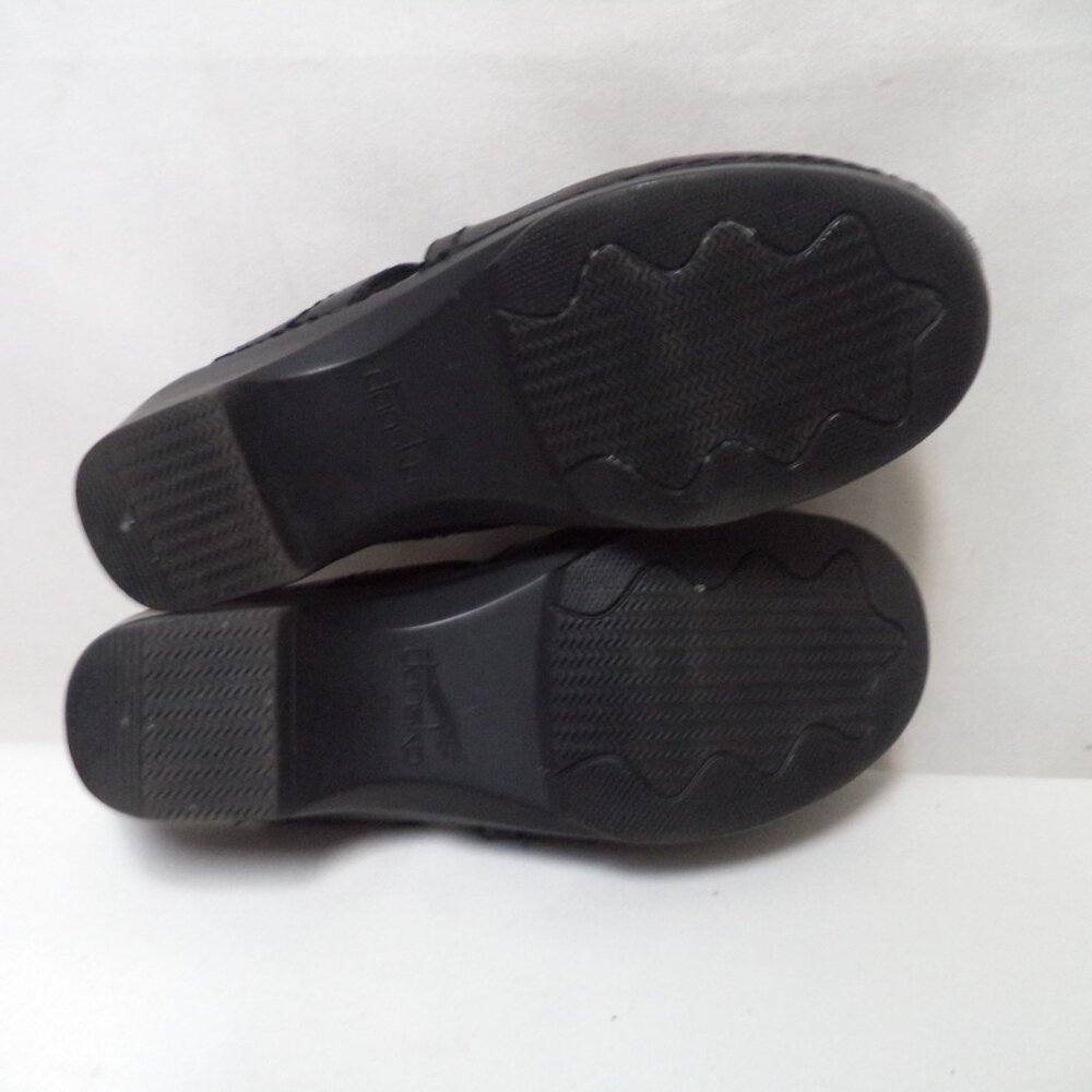 Dansko Black Leather Strap Mules - Picture 12 of 12